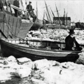 River Crouch, frozen during 1895 (possibly)