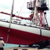 1995 Restive Hauled out, Ascension Island