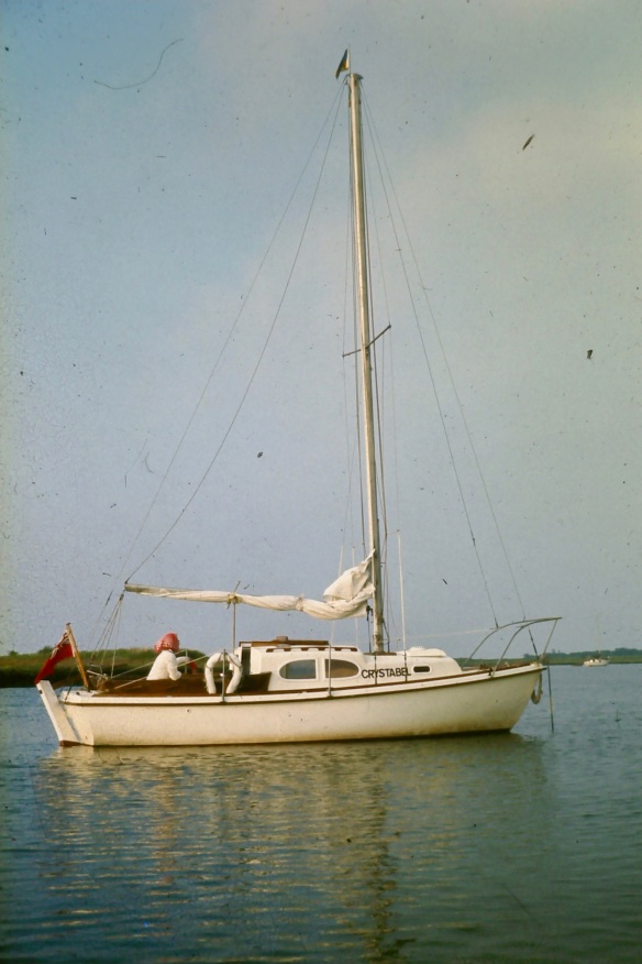 Crystabel' was built by Stebbings around 1963/4. She was owned from new by the Savage family and sailed from the Deben and around the East Coast until the early 1980s, when she was sold. Photo credit: J. Savage